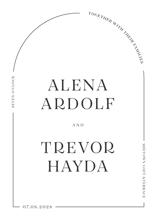 All Minimal Wedding Invitations by Yunita Y.