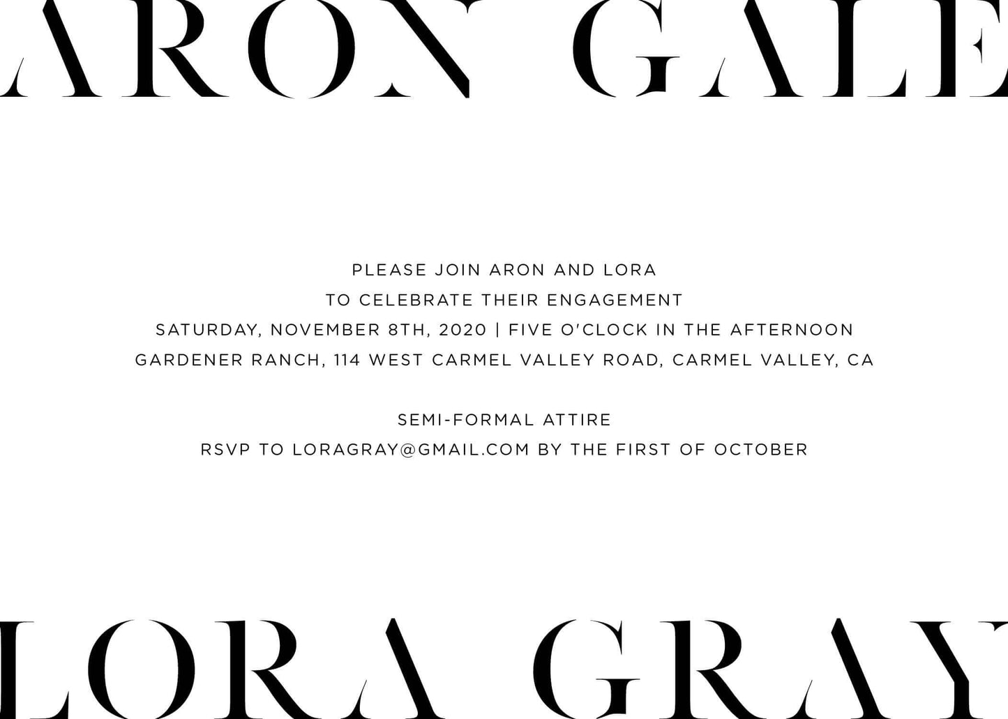 Lissom Engagement Invitations by Inggrid H.