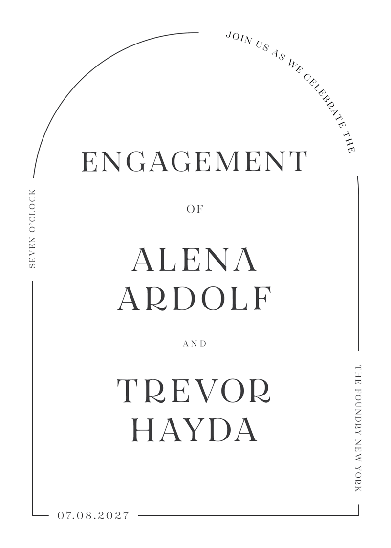 All Minimal Engagement Invitations by Yunita Y.