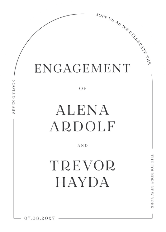 All Minimal Engagement Invitations by Yunita Y.