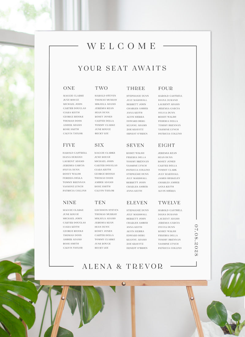 All Minimal Seating Chart by Yunita Y.