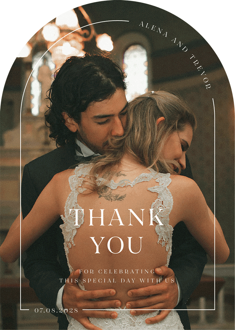 All Minimal Thank You Card by Yunita Y.