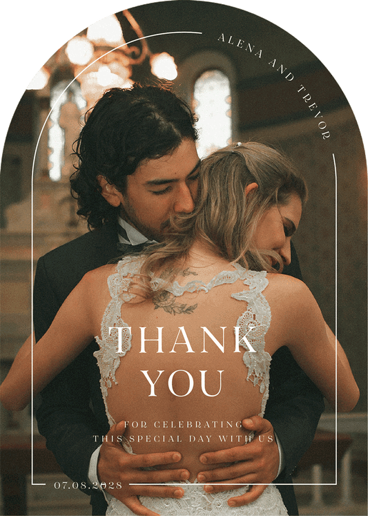 All Minimal Thank You Card by Yunita Y.