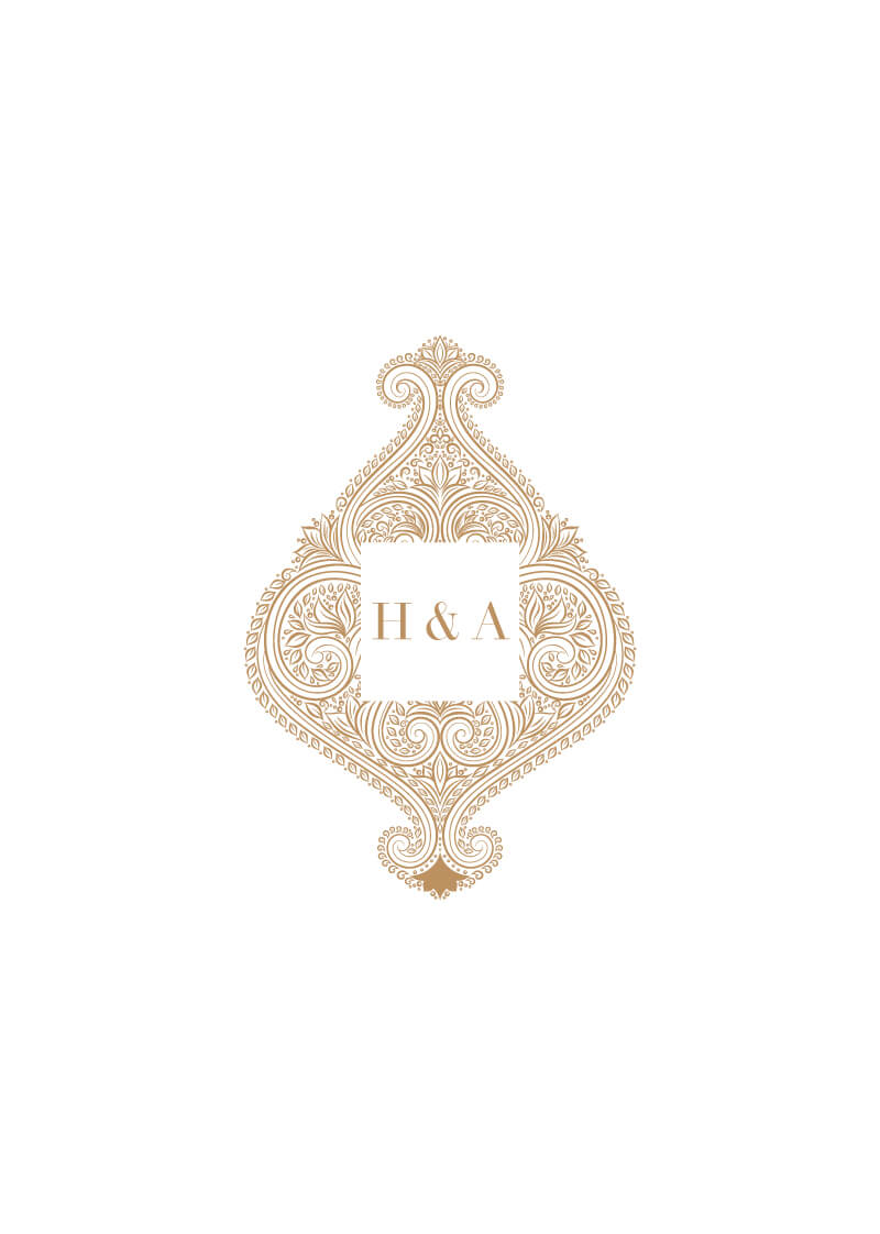 Amla Engagement Invitations by Stella M.