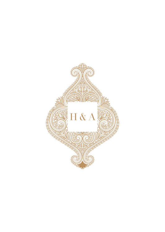 Amla Engagement Invitations by Stella M.