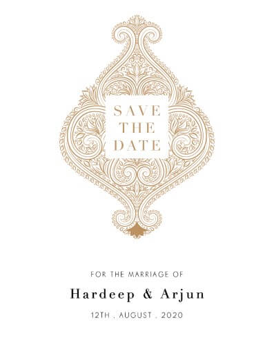 Amla Save The Date Cards by Stella M.