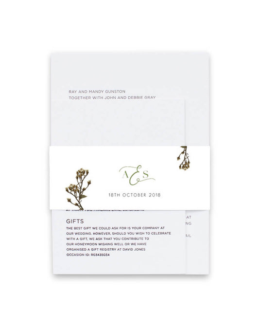 A Native Circle Invitation Belly Band by Joanna H.