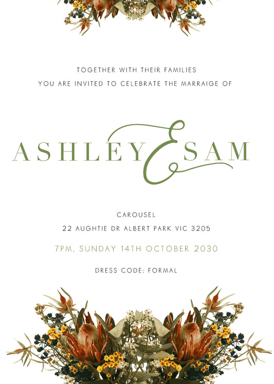 A Native Circle Wedding Invitations by Joanna H.