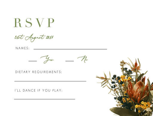 A Native Circle RSVP Cards by Joanna H.