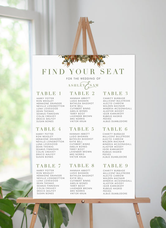 A Native Circle Seating Chart by Joanna H.