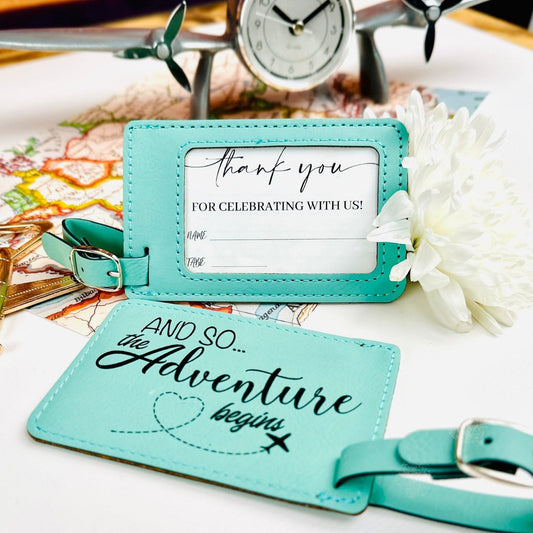 So The Adventure Begins Luggage Tag