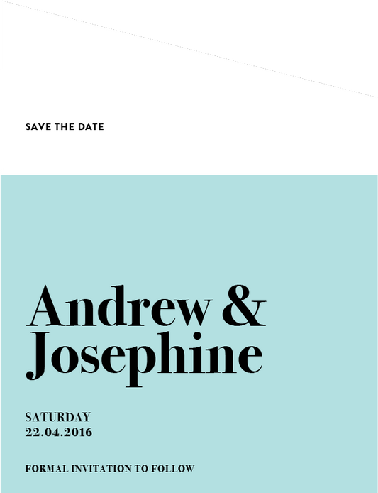 Pastel Pantone Save The Date Cards by Phabo R.