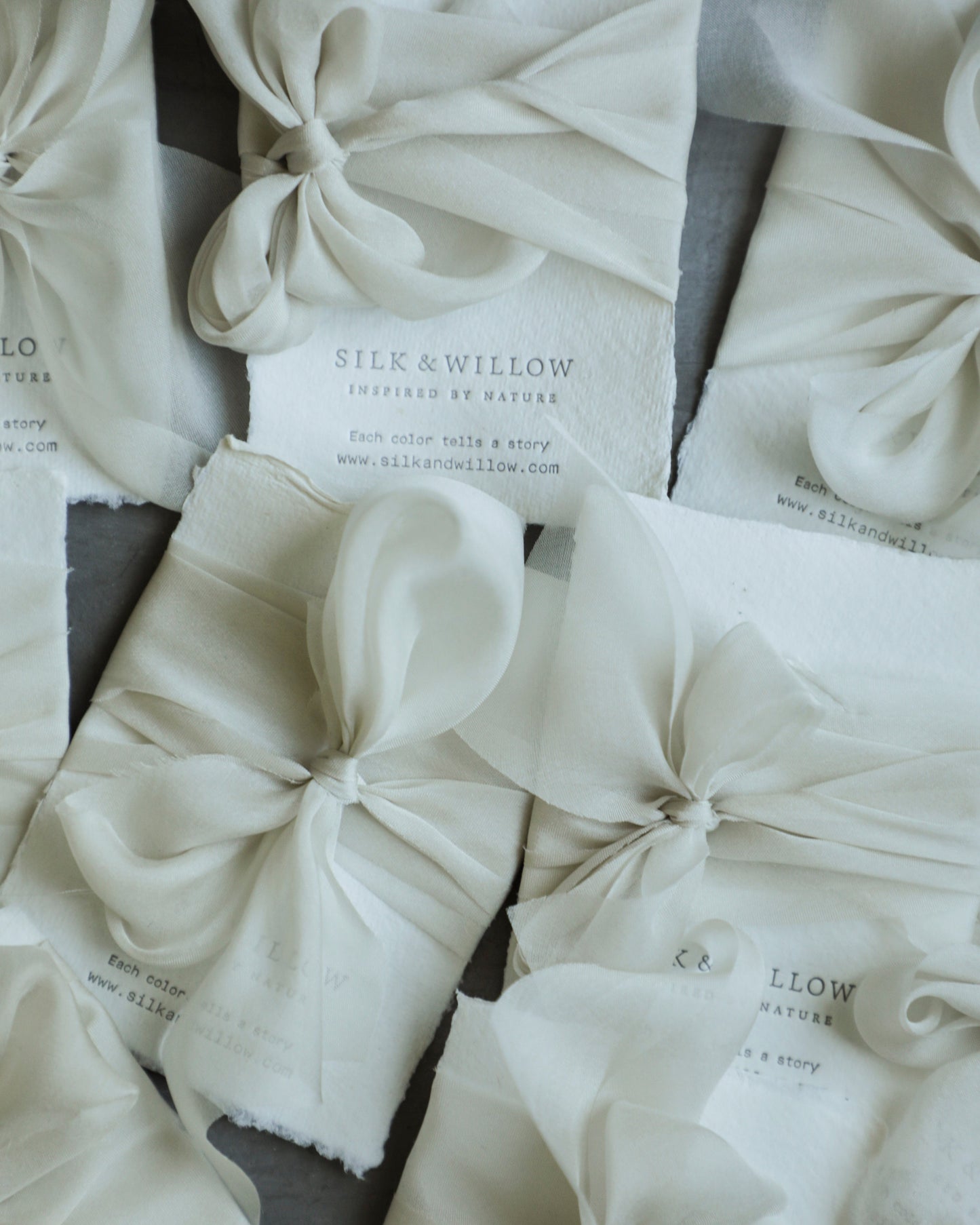 Antique White {Sheer} Silk Ribbon