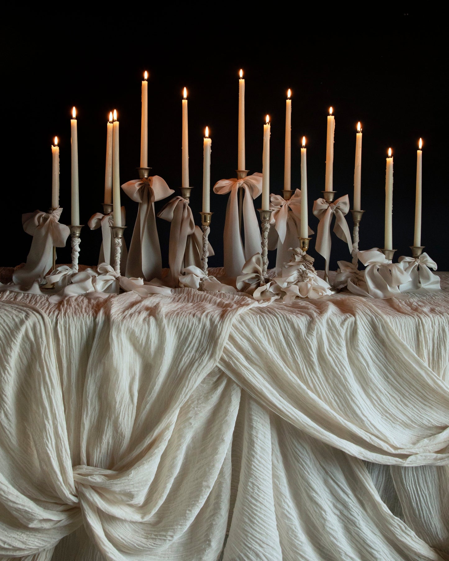 Antique White Table Runner {Tight Weave}