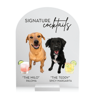 Custom Illustrated Pet Bar Sign