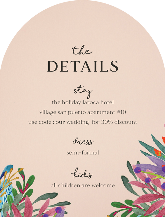 Botanical Flow Information Card by Ramoncita R.