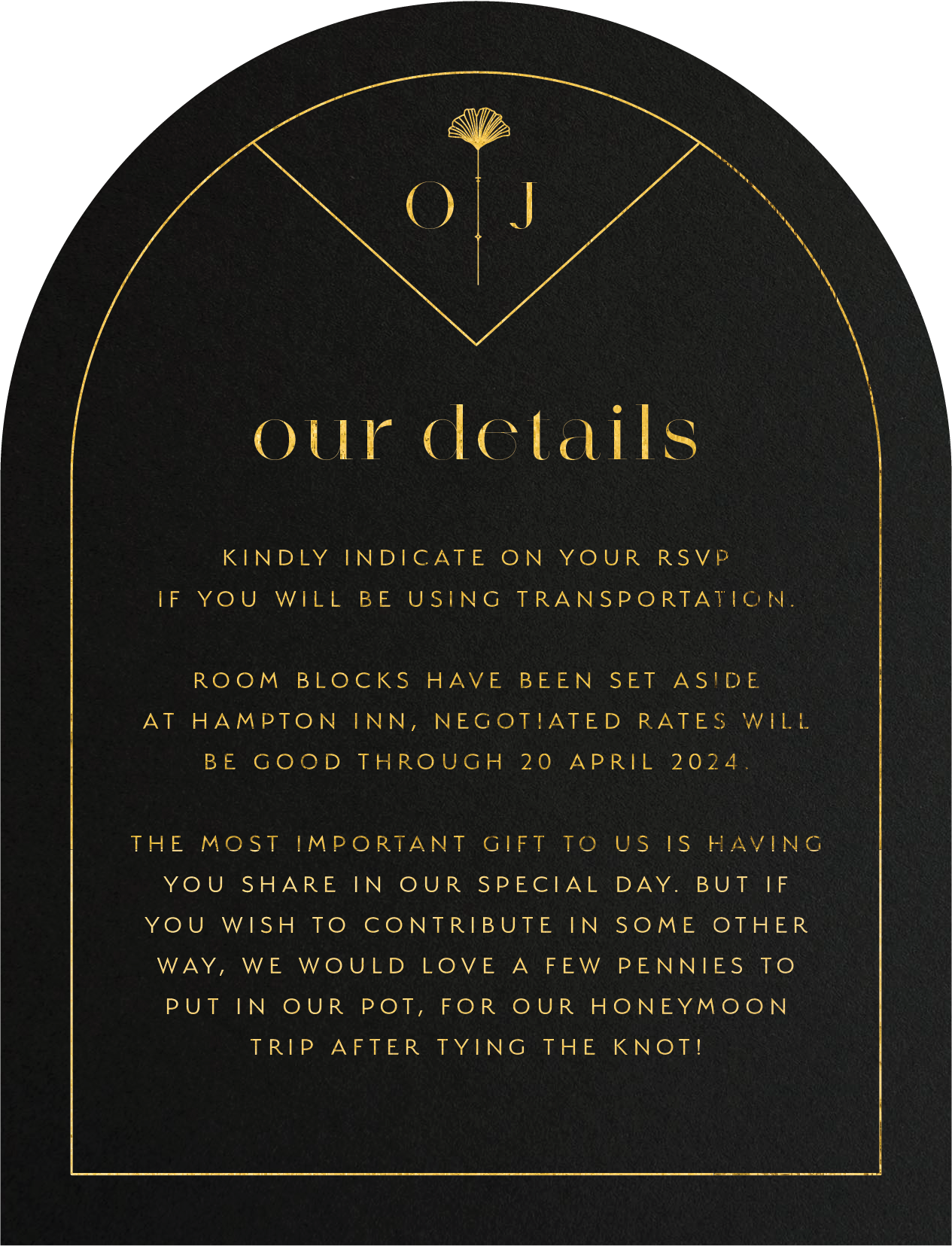 Arch Deco Information Card by Putri N.