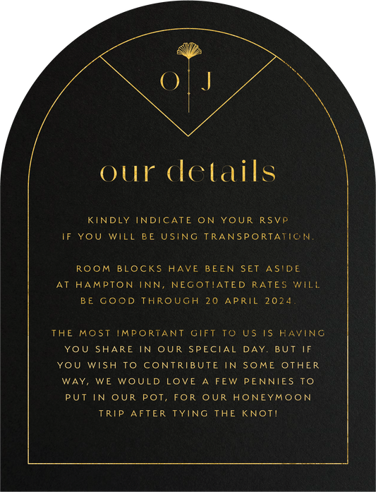 Arch Deco Information Card by Putri N.