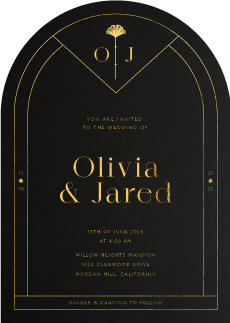 Arch Deco Wedding Invitations by Putri N.