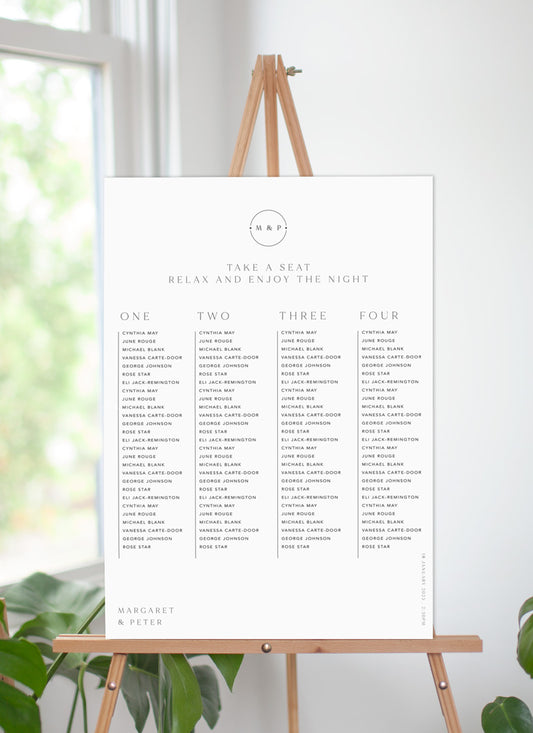 Arch Lines Seating Chart by Shab M.
