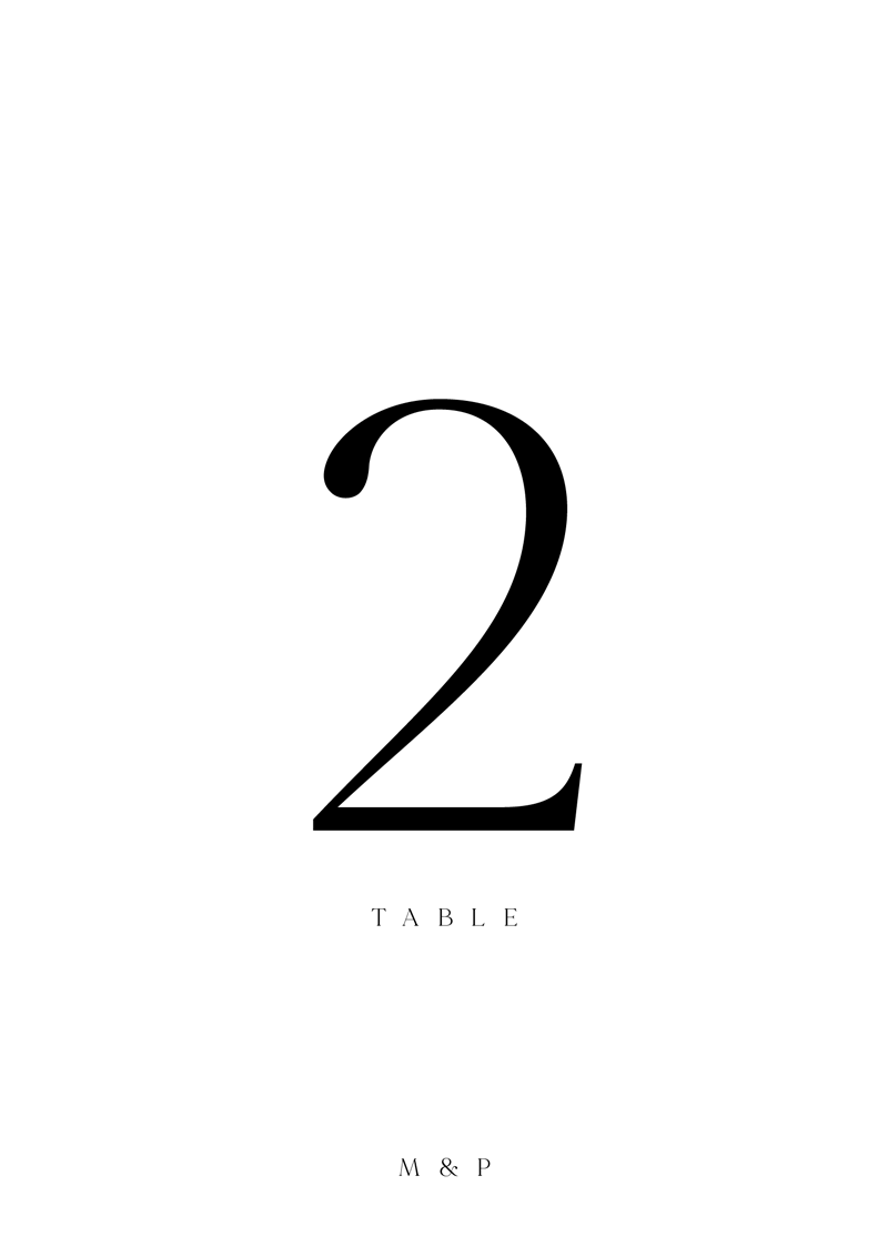 Arch LinesTable Number by Shab M.