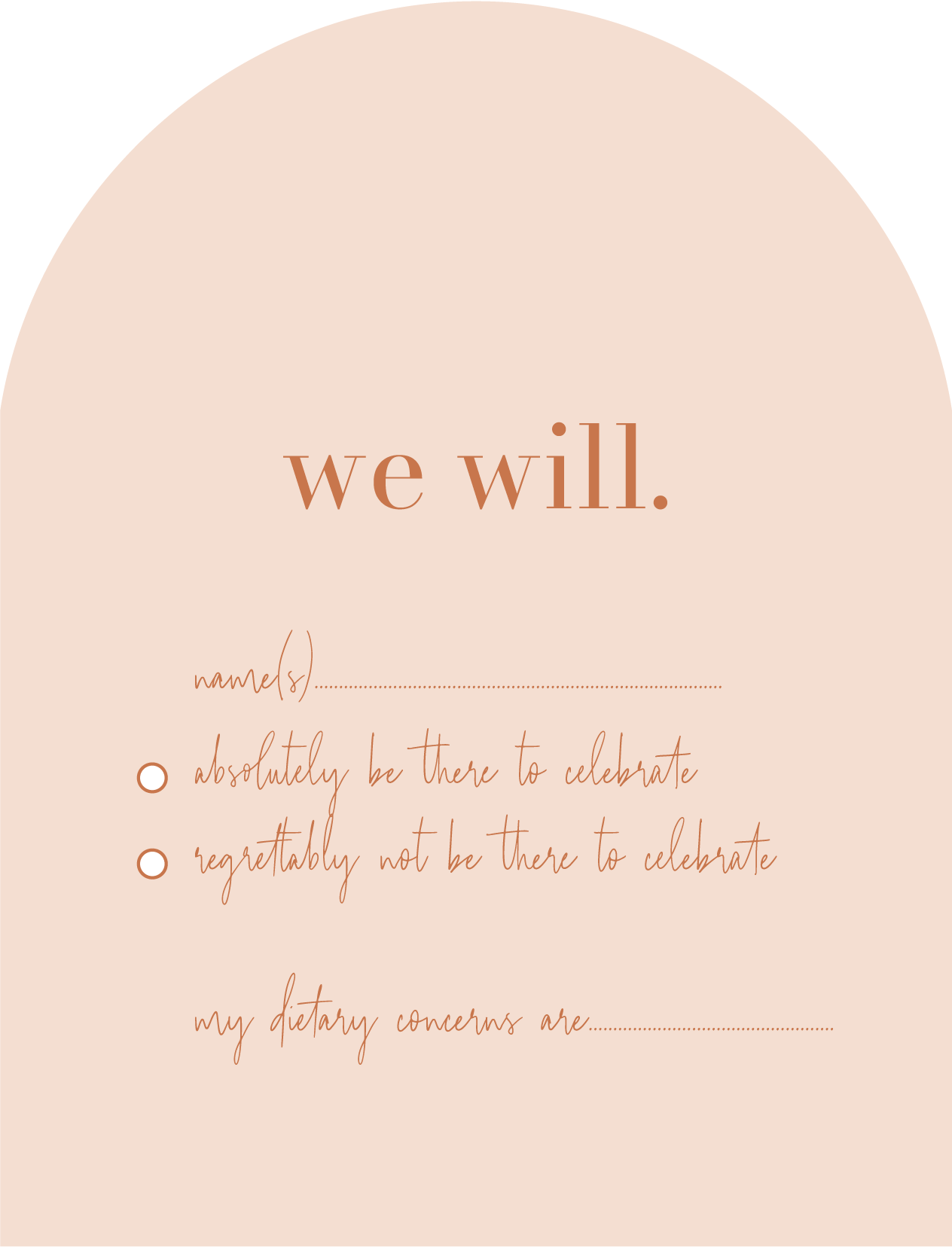 Arch Love RSVP Cards by Beth D.