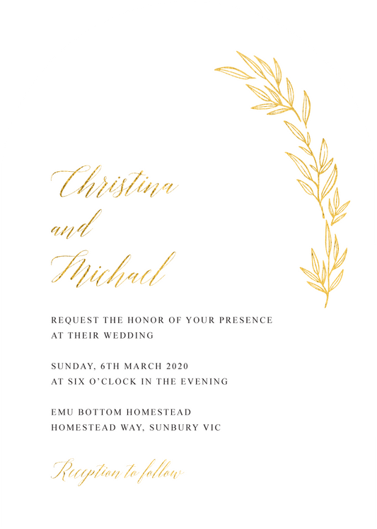 Athena's Crown Wedding Invitations by Inggrid H.