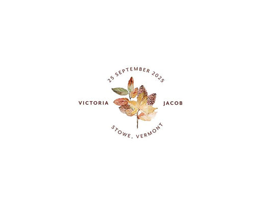 Autumn Tendril RSVP Cards by Putri N.