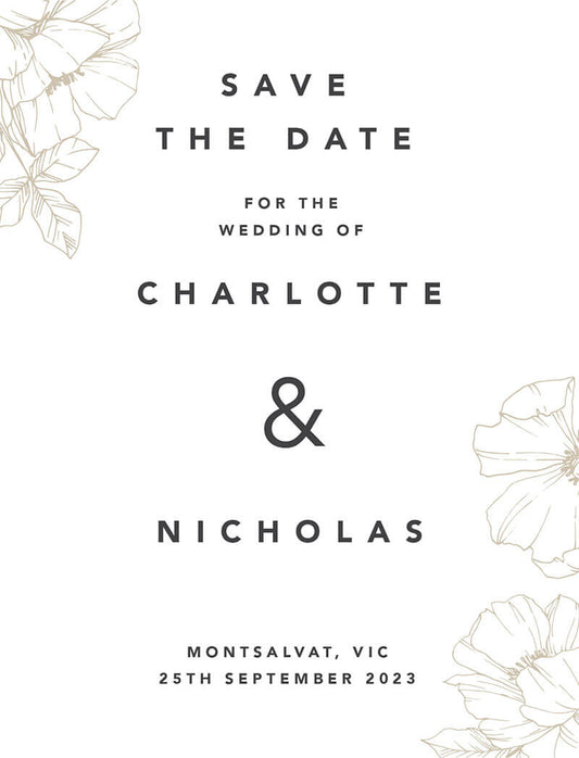Avenir Save The Date Cards by Yunita Y.
