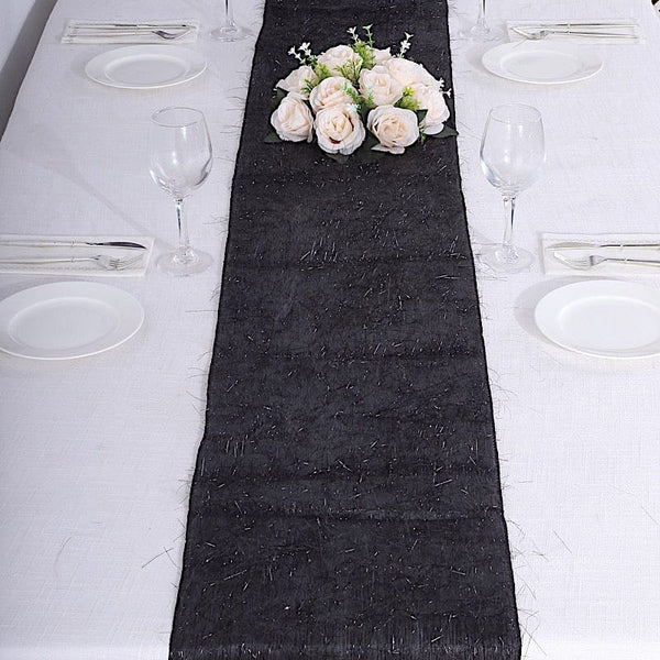 12x108 in Metallic Tinsel Polyester Table Runner