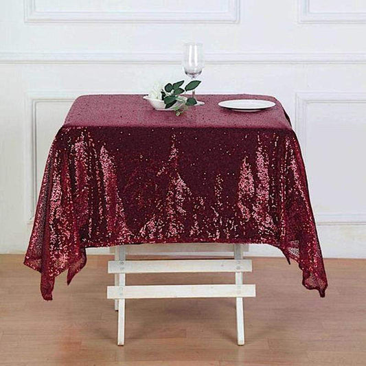 60 inch Sequin Square Table Overlay