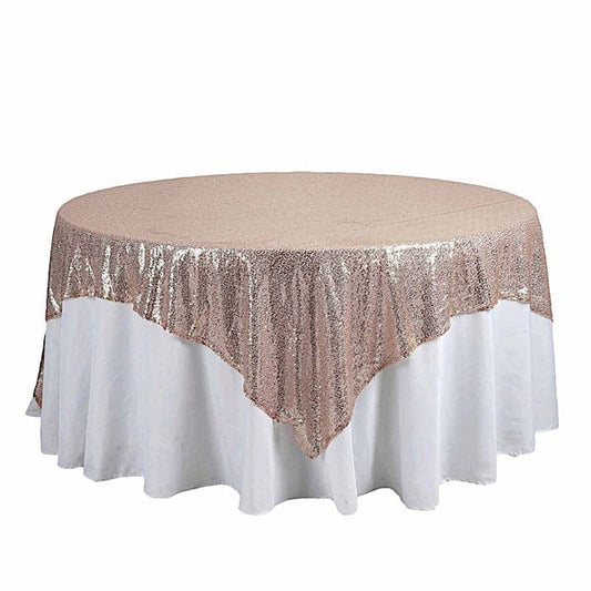 90 inch Sequin Square Table Overlay
