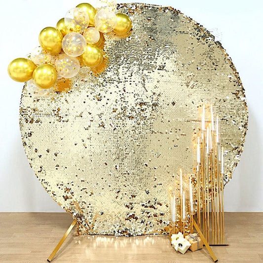 7.5 feet Big Payette Sequin Round Backdrop Stand Cover