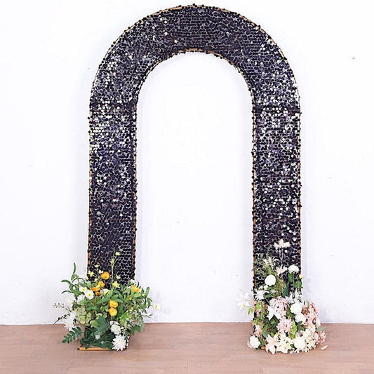 8 feet Payette Sequin Double Sided Open Arch Fitted Backdrop Stand Cover