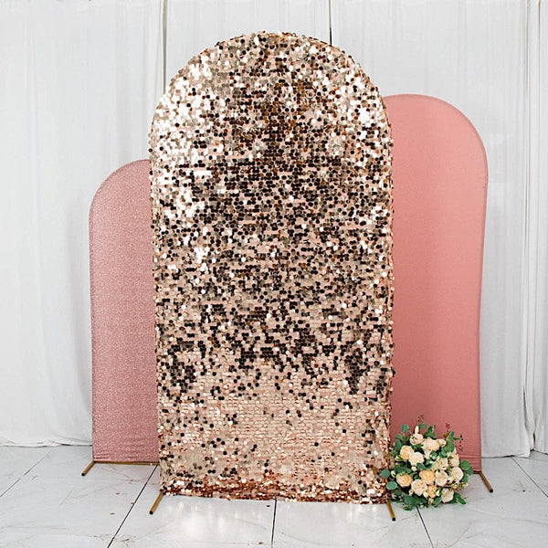 3 Fitted Assorted Round Top Wedding Arch Backdrop Stand Covers