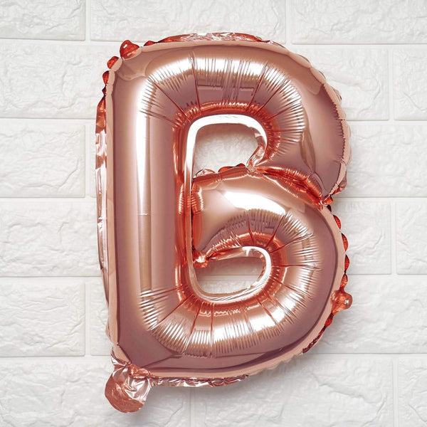 1 pc Rose Gold 16" tall Letter Mylar Foil Balloon