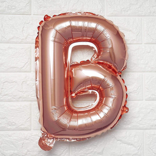 1 pc Rose Gold 16" tall Letter Mylar Foil Balloon