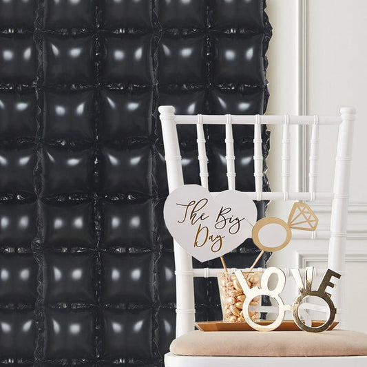 10 Metallic 43x11 in Double Row Square Mylar Foil Balloons Backdrops
