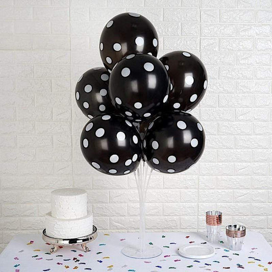 25 pcs 12" Polka Dots Latex Helium Air Balloons