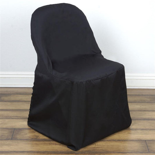 Folding Round Polyester Chair Cover