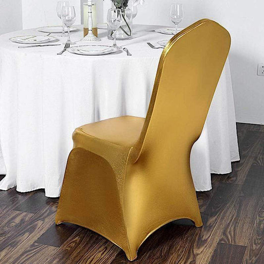 Metallic Spandex Stretchable Banquet Chair Cover