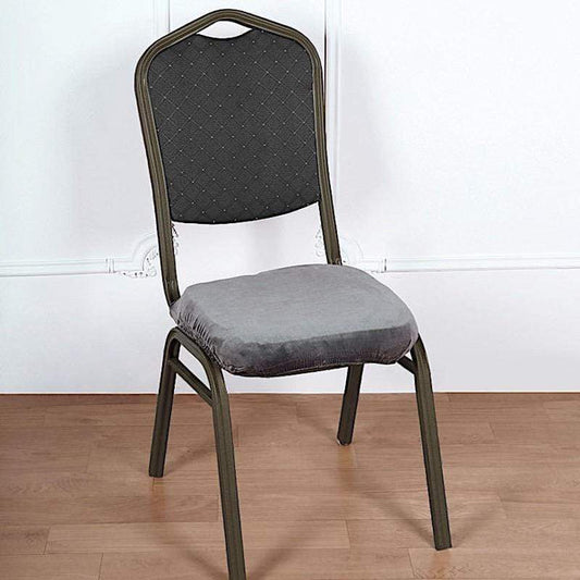 Velvet Stretchable Chair Seat Cushion Cover
