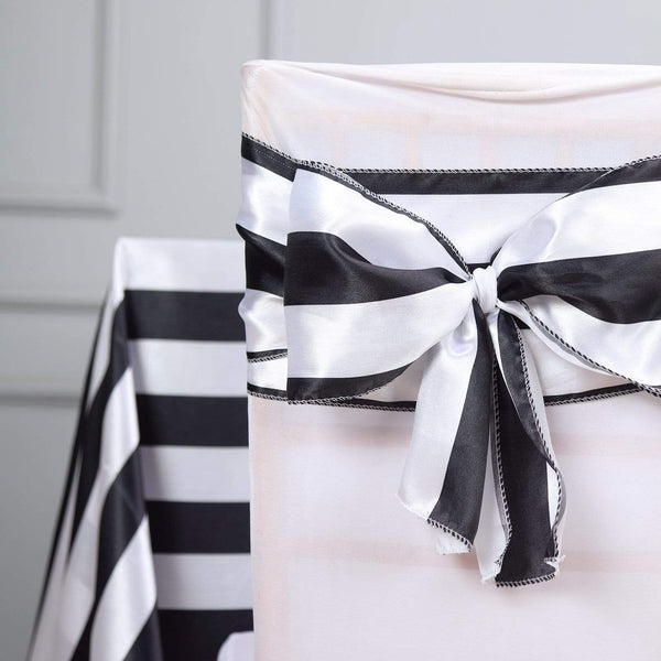 5 pcs Satin Stripe Chair Sashes