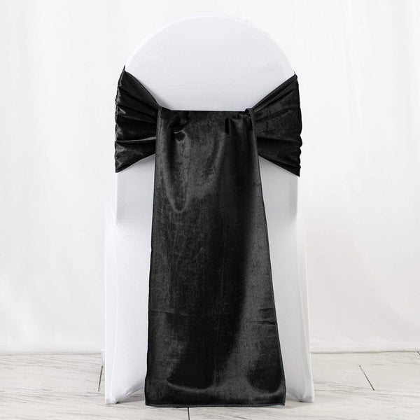 Extra Wide Velvet Chair Sash Wedding Decorations