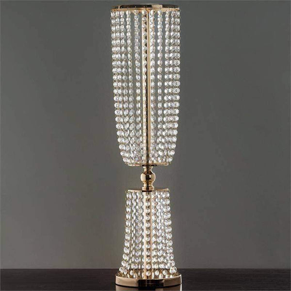 32" tall Faux Crystals Beaded Wedding Centerpiece