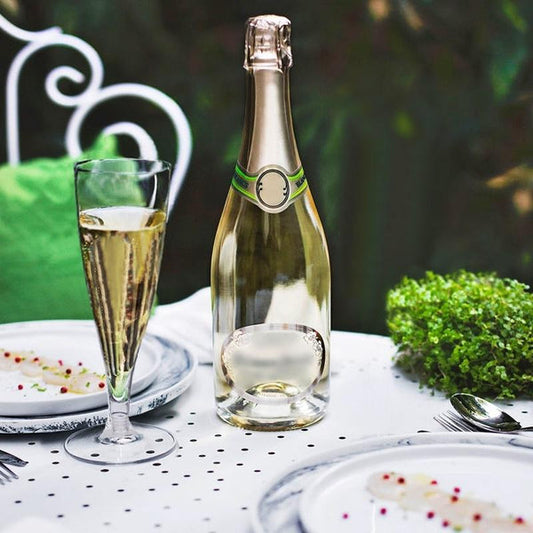 12 pcs 4.7 oz. Clear Tall Disposable Champagne Flutes