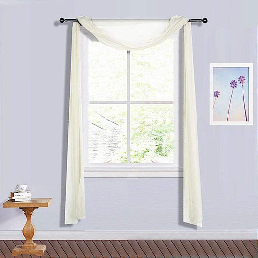 18 feet Sheer Organza Curtain Panel Backdrop Drape