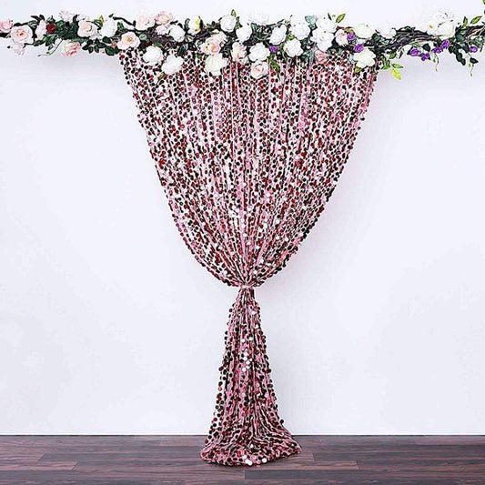 8 feet x 8 feet Big Payette Sequin Backdrop Curtain