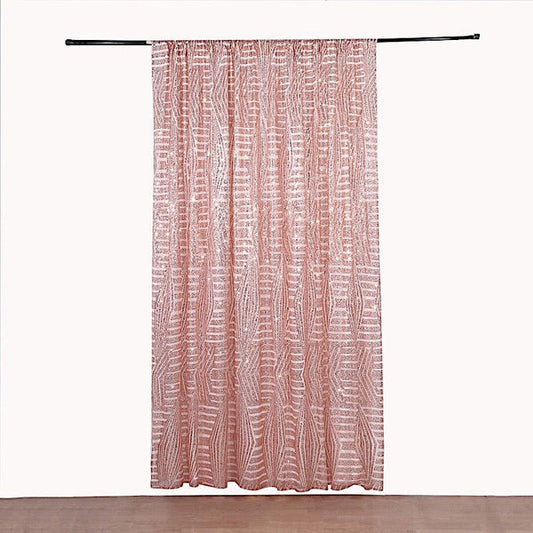 8x8 feet Geometric Sequined Mesh Backdrop Curtain Panel