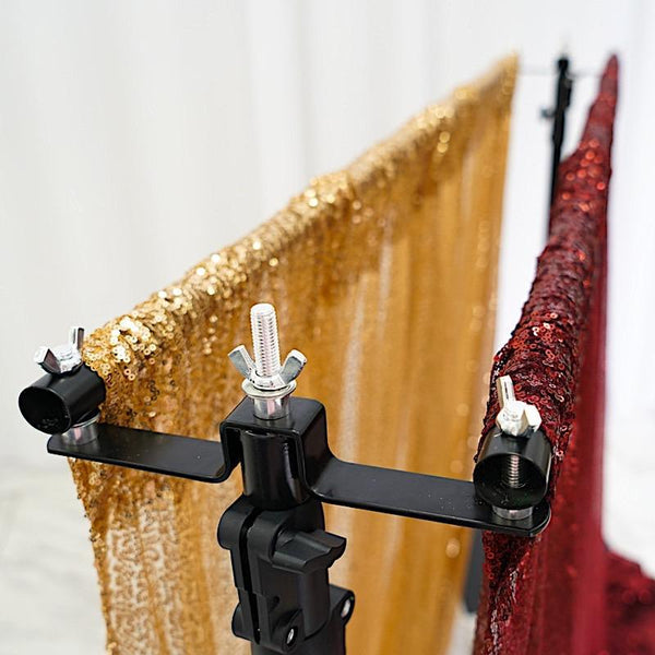 10 feet Black Double Cross Bars Mounting Hardware Photo Backdrop Stand Kit